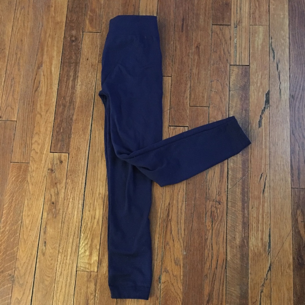 Medium fleece leggings navy blue